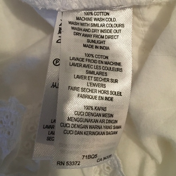 French Connection Cotton Ivory Ruffle Dress - Picture 6 of 6